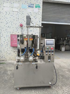 크림용 세르보 듀얼 헤드 필링 머신 5KW 80L 드럼 부피